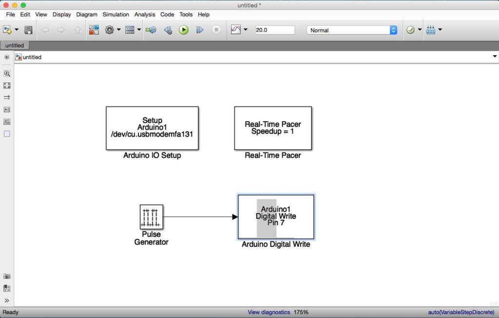 Arduino & Simulink - Blinking an LED - Michele Di Luca